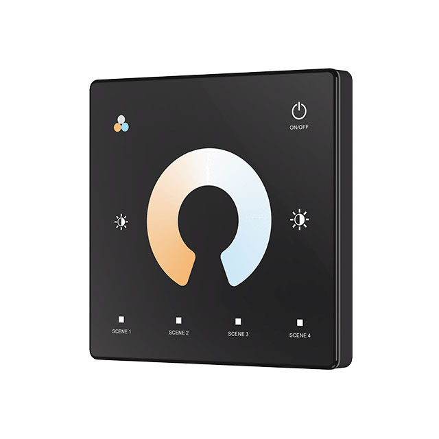 TW2 LED nástěnný panel Dotykový stmívač RF Remote CCT LED světla TW2 LED nástěnný panel Dotykový stmívač RF Remote CCT LED světla
