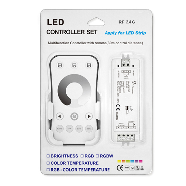 Single Color LED Controller Set V1 + R6-1 For single color LED Strip light Single Color LED Controller Set V1 + R6-1 For single color LED Strip light