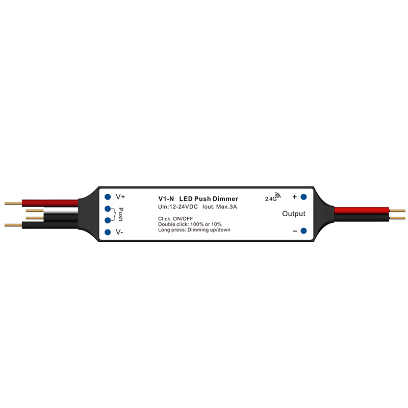 1CH*1A 12-24VDC CV Mini Controller (Push Dim) V1-N