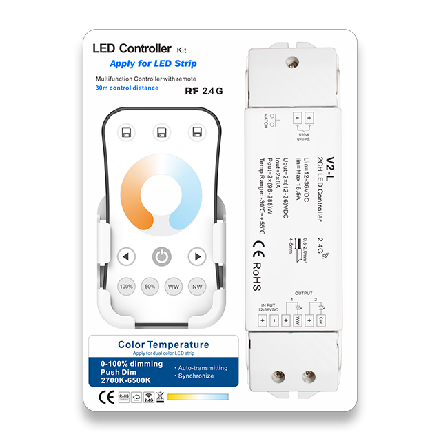8A*2CH Farbtemperatur-LED-Controller-Kit V2-L+R7-1
