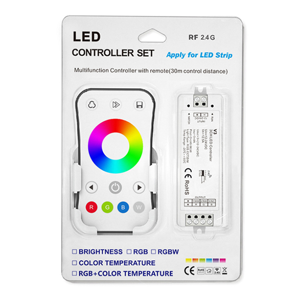 2.4 GHz kabelloses 3-Kanal-RGB-LED-Controller-Set V3+R8-1 für LED-Lichtleiste 2.4 GHz kabelloses 3-Kanal-RGB-LED-Controller-Set V3+R8-1 für LED-Lichtleiste