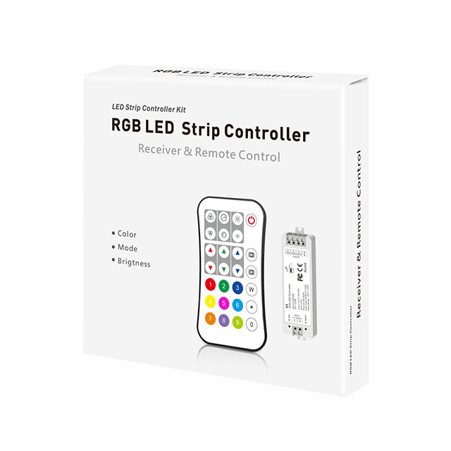 DC12-24V 4A*3CH RF RGB LED Strip Controller Set V3+R9 DC12-24V 4A*3CH RF RGB LED Strip Controller Set V3+R9