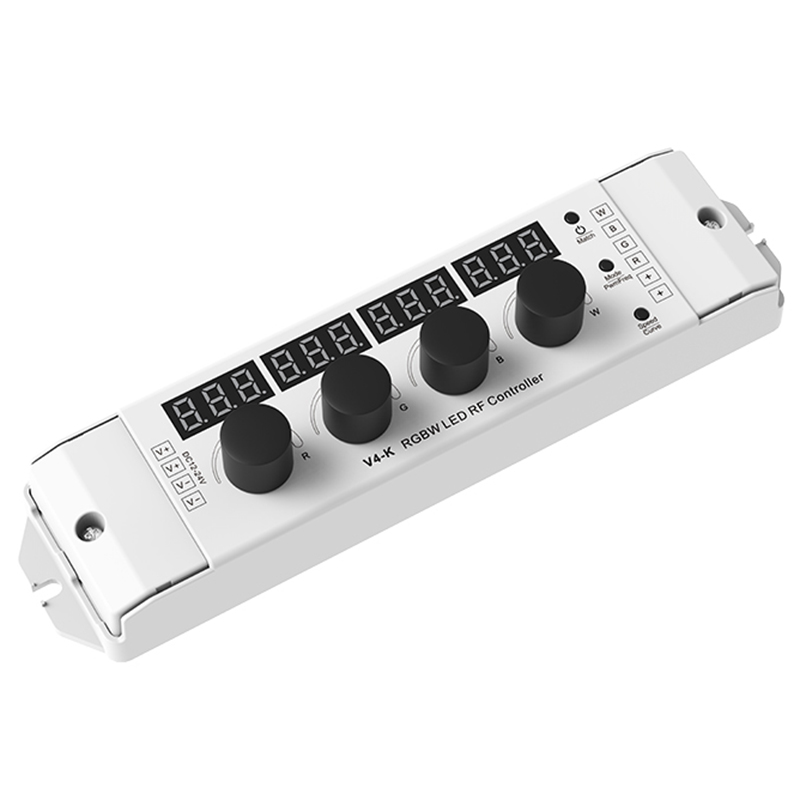 V4-K 4CH*4A DC12-24V CV 4 knoflíkový RGBW LED RF ovladač V4-K 4CH*4A DC12-24V CV 4 knoflíkový RGBW LED RF ovladač