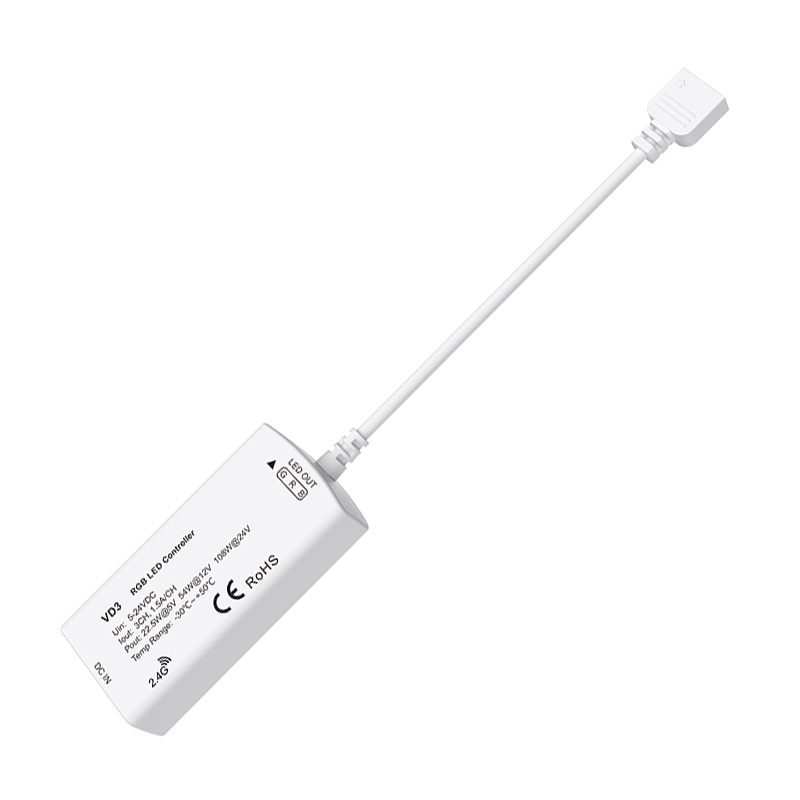 VD3 Mini 3tlačítkový RGB LED ovladač – řada RF VD3 Mini 3tlačítkový RGB LED ovladač – řada RF