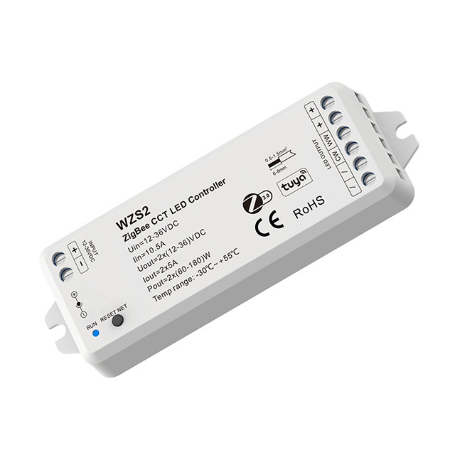 12-36VDC 2CH*5A Zigbee CCT Tunable White LED Controller WZS2