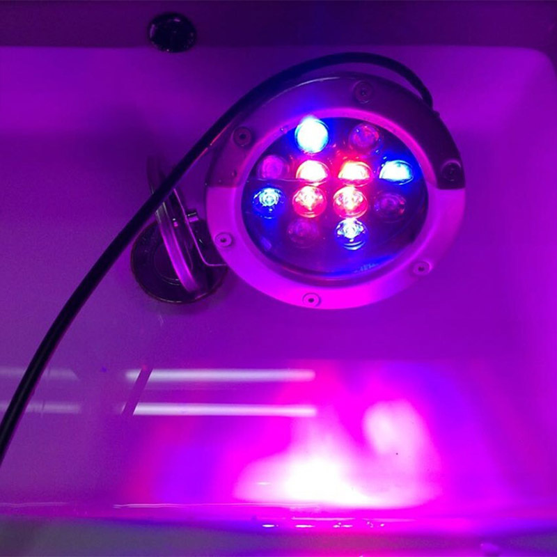 Spot LED SPOT 12W RGB RGBW DMX512 lampe spot synchronisable 24V