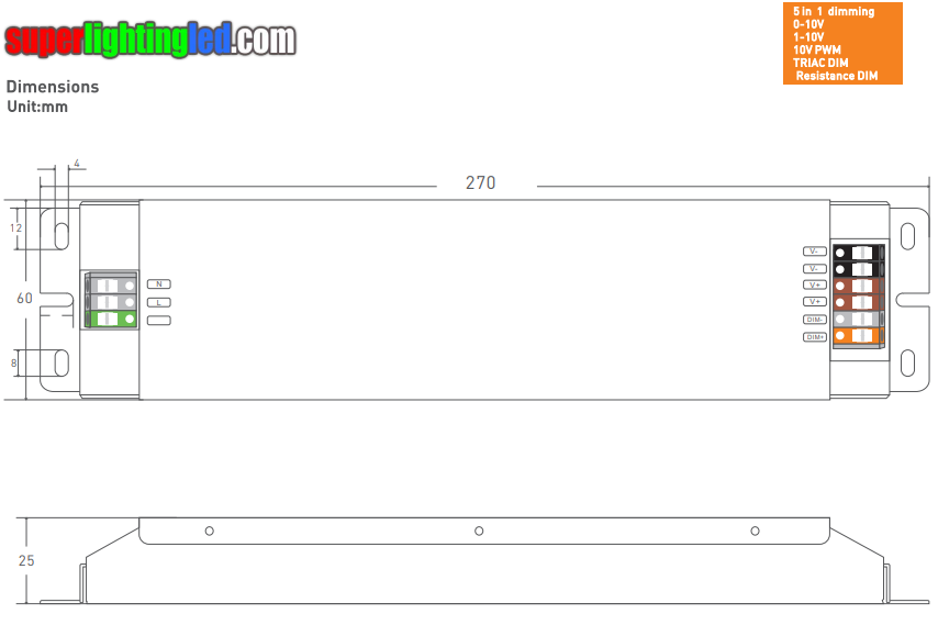 High PF dimmable led power supply