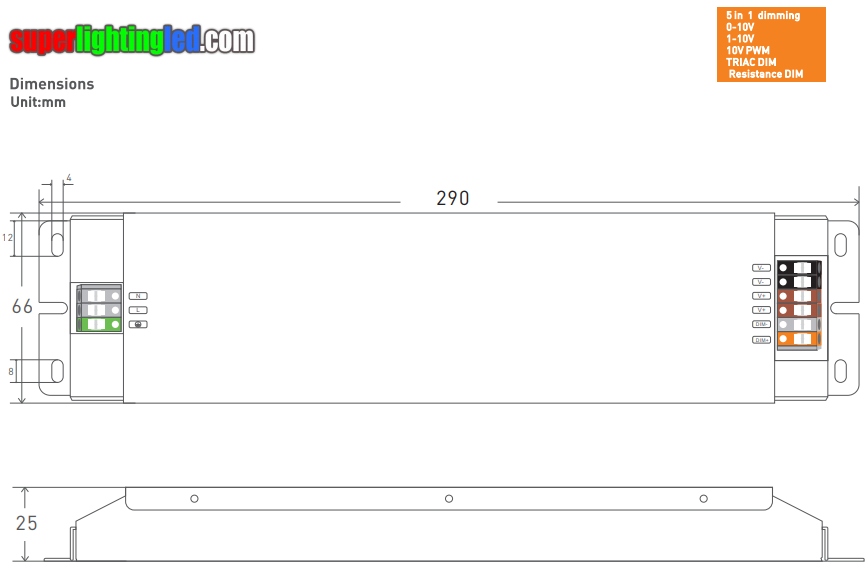 High PF dimmable led power supply