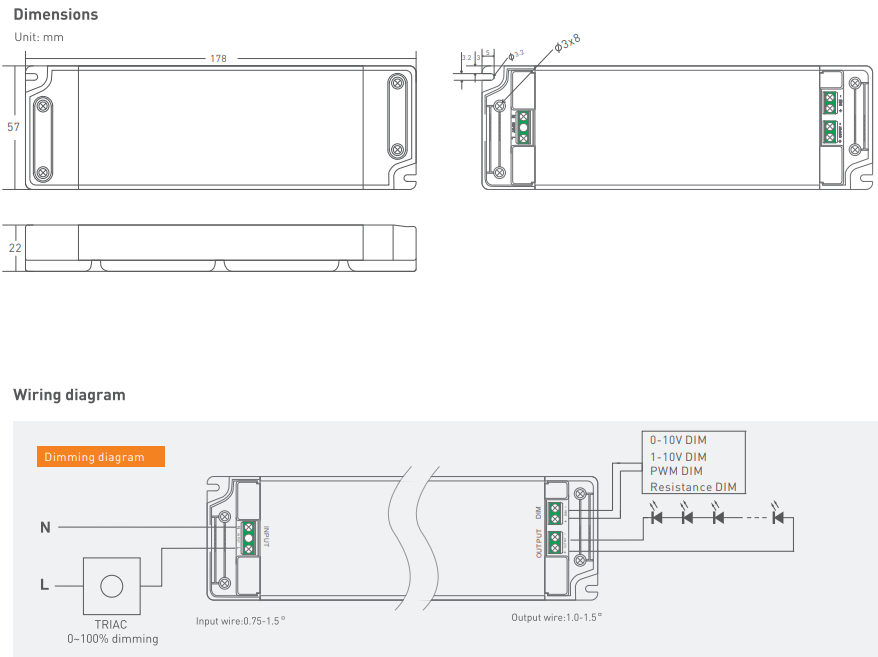 High PF dimmable led power supply