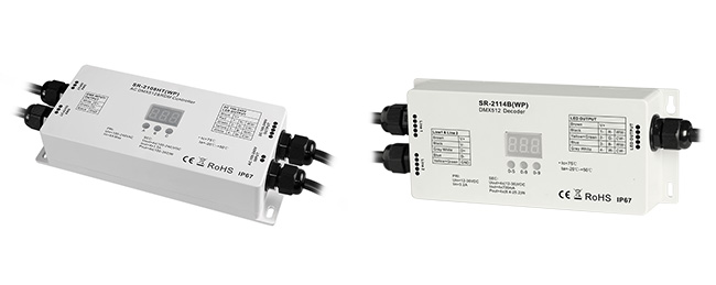 Vodotěsný dekodér DMX512