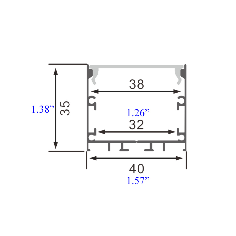 40 x 35 mm, jeden půlpalcový čtvercový LED pásek, světelný závěs 40 x 35 mm, jeden půlpalcový čtvercový LED pásek, světelný závěs