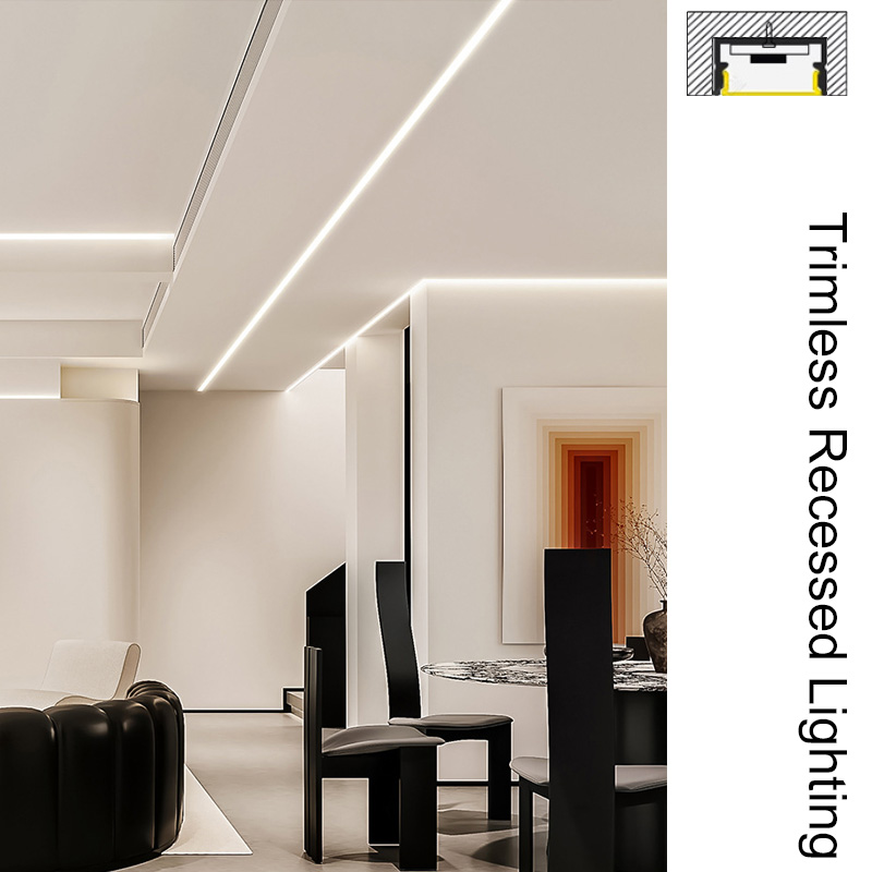 50x10mm Commercial 2-Inch LED Light Strip Super Shallow Aluminum Channel 50x10mm Commercial 2-Inch LED Light Strip Super Shallow Aluminum Channel