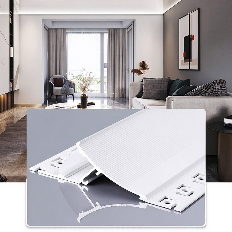 Subtle Architectural Crown Molding White Aluminium Profile For 15mm Strip Light Subtle Architectural Crown Molding White Aluminium Profile For 15mm Strip Light