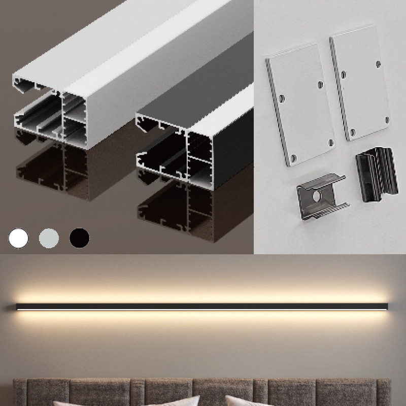 Aura LED Wandleuchte Ambiente Licht Wandhalterung Linear Up Down Lichtprofil Aura LED Wandleuchte Ambiente Licht Wandhalterung Linear Up Down Lichtprofil