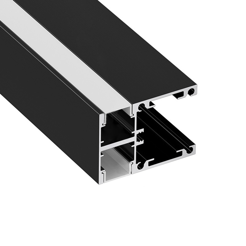 Černé lineární nástěnné nástěnné svítidlo Minimalistické 1palcový nástěnné akcentové osvětlení Up Down LED profil Černé lineární nástěnné nástěnné svítidlo Minimalistické 1palcový nástěnné akcentové osvětlení Up Down LED profil