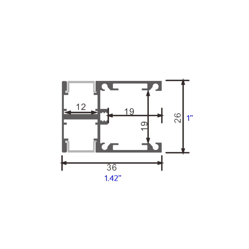 Černé lineární nástěnné nástěnné svítidlo Minimalistické 1palcový nástěnné akcentové osvětlení Up Down LED profil Černé lineární nástěnné nástěnné svítidlo Minimalistické 1palcový nástěnné akcentové osvětlení Up Down LED profil