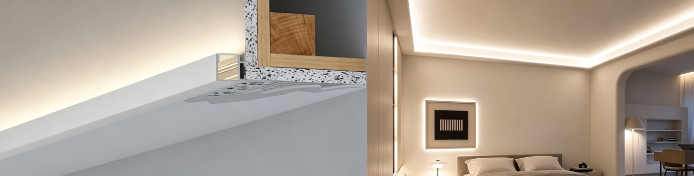 Ceiling Edge LED Channel Floating Cove Lighting