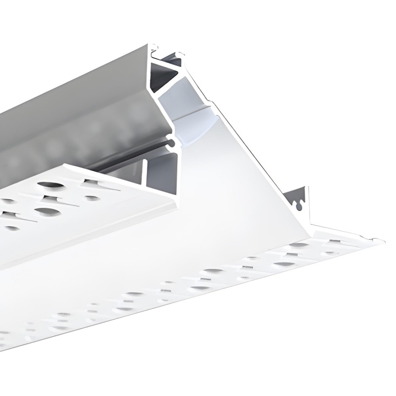 Ceiling Mounted Directional Cove Light Wall Wash LED Drywall Recessed Trim For 10mm Strip