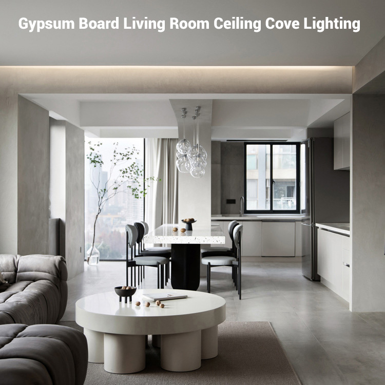 Concealed LED Wall Border Wood Panel Ceiling Linear Cove Lighting Profile Concealed LED Wall Border Wood Panel Ceiling Linear Cove Lighting Profile
