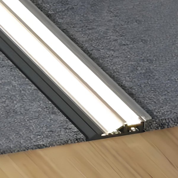 Dual-Track LED Tactile Uplight Edge Channel For Theater Carpeted Aisles