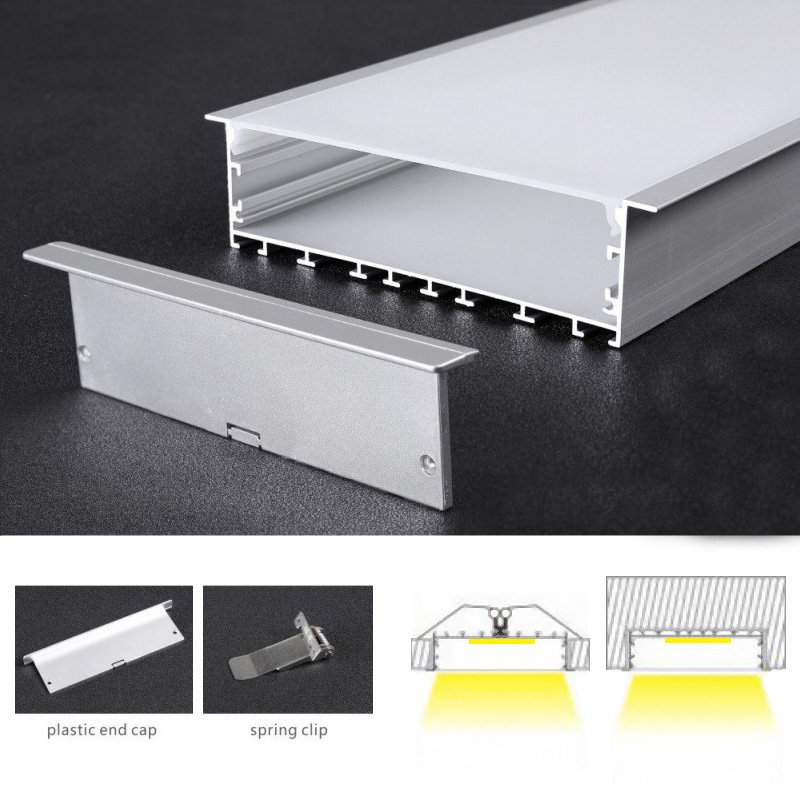 135x35mm Flange Trim LED Aluminum Extra Wide Flush Mount Ceiling Light Strip Profile 135x35mm Flange Trim LED Aluminum Extra Wide Flush Mount Ceiling Light Strip Profile