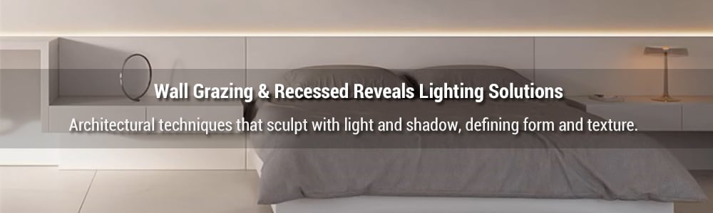 Interior Wall Glazing & Recessed Wall Cove Lighting Profiles