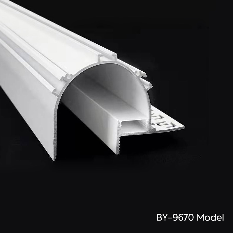 Blendfreies indirektes LED-Profil für die Deckenbeleuchtung an der Perimeterwand für 20 mm LED-Streifen Blendfreies indirektes LED-Profil für die Deckenbeleuchtung an der Perimeterwand für 20 mm LED-Streifen
