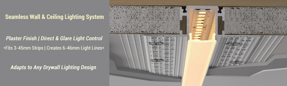 LED In Drywall - Plaster Seamless Wall & Ceiling Lighting