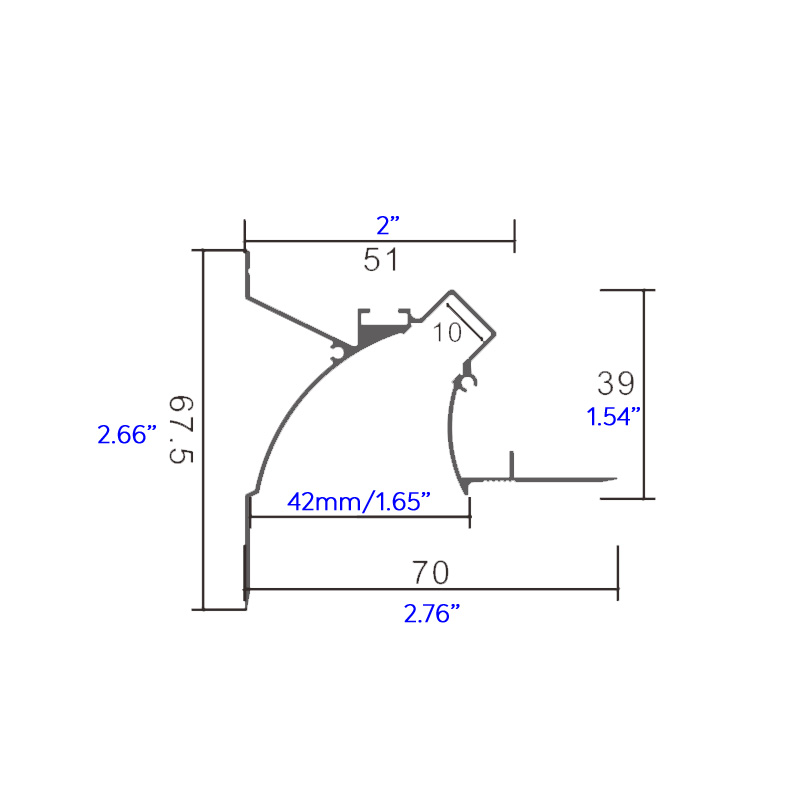Verputzte Decke, detaillierte LED-Voutenleiste, schräge Beleuchtung, Wandfluter Verputzte Decke, detaillierte LED-Voutenleiste, schräge Beleuchtung, Wandfluter