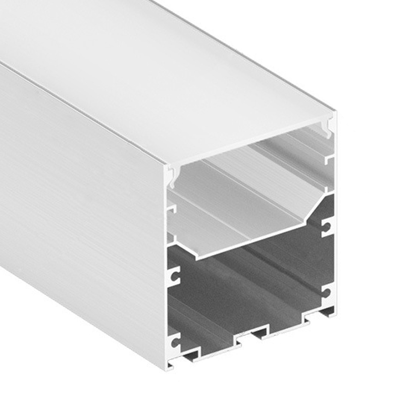 60x65mm Architectural Linear LED Lighting Ceiling Extrusion Suspended