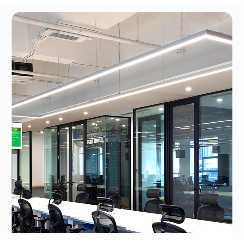 75x75mm Large Commercial Pendant LED Linear Suspension Lighting Extrusion Aluminum 75x75mm Large Commercial Pendant LED Linear Suspension Lighting Extrusion Aluminum