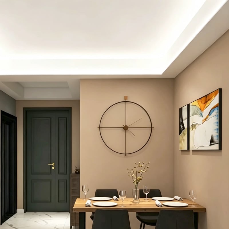 Trimless Trayed Coved Ceiling LED Stirp Channel For 12mm Tape Light Trimless Trayed Coved Ceiling LED Stirp Channel For 12mm Tape Light