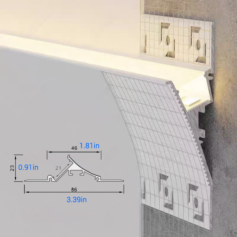 Understated Ceiling Light Crown Molding Aluminum LED Channel White For 20mm Strip Light Understated Ceiling Light Crown Molding Aluminum LED Channel White For 20mm Strip Light