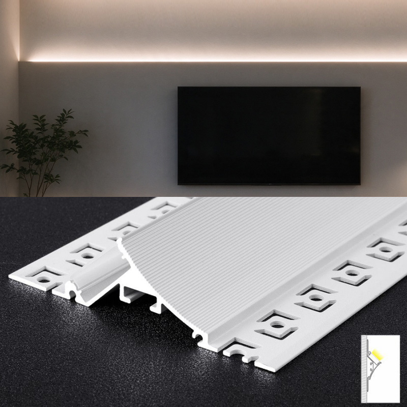 Understated Ceiling Light Crown Molding Aluminum LED Channel White For 20mm Strip Light Understated Ceiling Light Crown Molding Aluminum LED Channel White For 20mm Strip Light