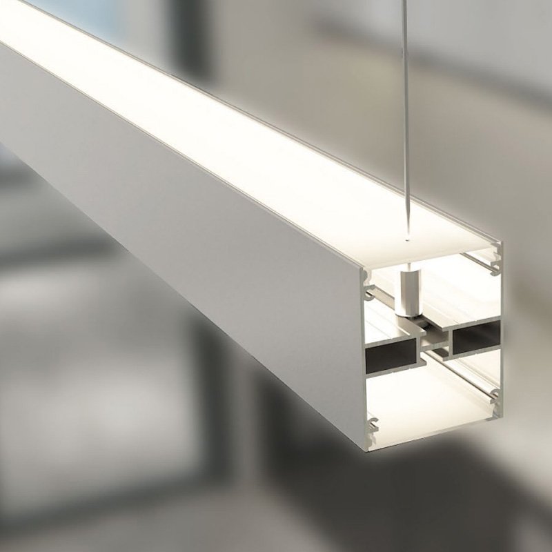 Suspended LED aluminum profile pendant light