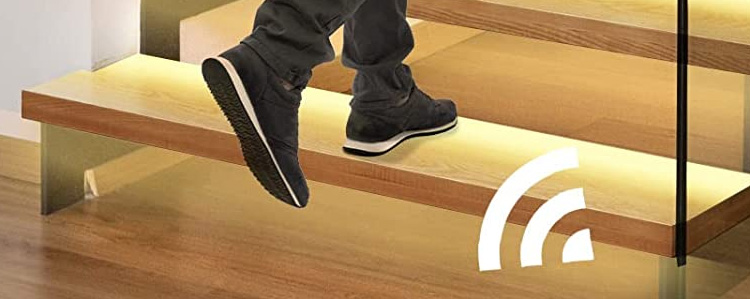 Motion Sensor Stair Tread Lighting