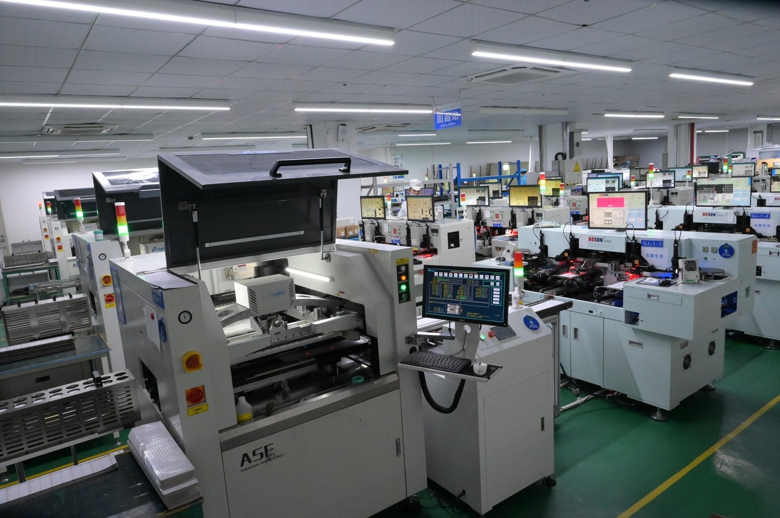 SMT workshop at the SuperLightingLED factory in Shenzhen