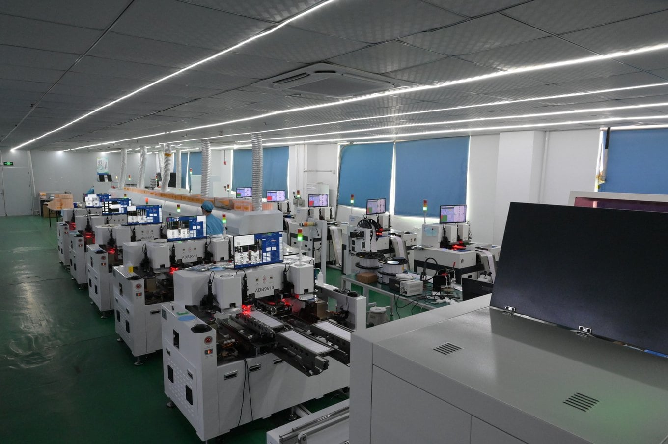 SuperLightingLED LED strip production hall in Shenzhen