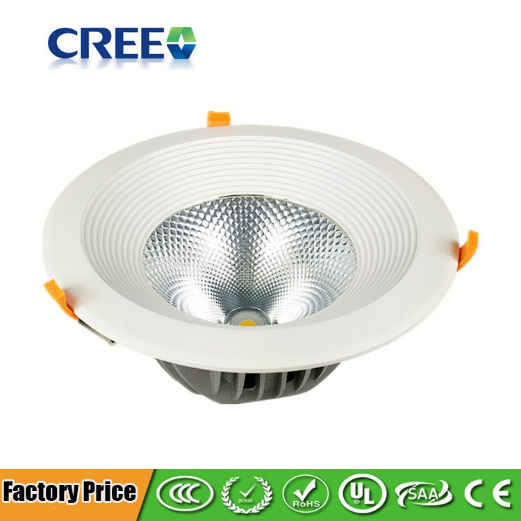 60° bílé COB stropní zapuštěné světlo LED downlight 30/40/50/60/70/80W