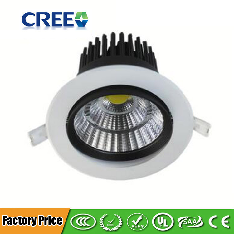 2.83 Zoll 5 ~ 7 W, 3.62 Zoll 10 ~ 15 W, 4.61 Zoll 20 W, 5.51 Zoll 30 W LED-COB-Deckenleuchte – Unterputz-LED-Downlight – 1600 lm – 24 Lichtgeschwindigkeitswinkel