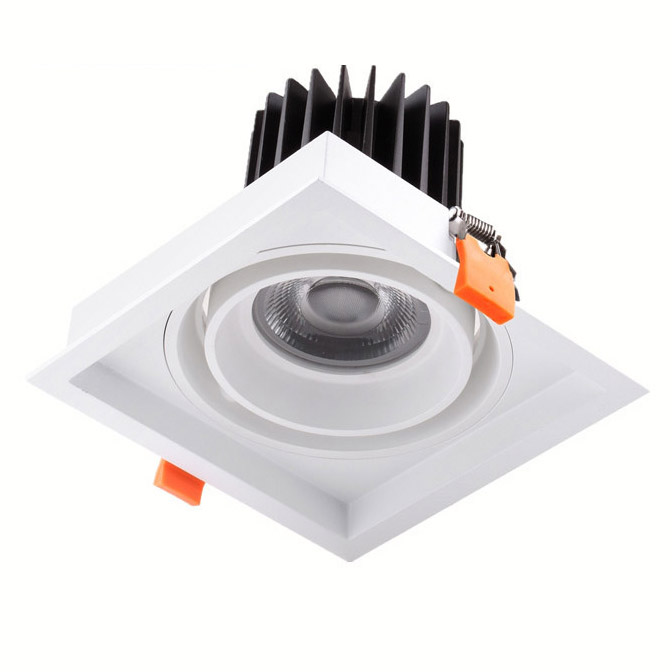 6.3" 30W LED COB stropní svítidlo – zapuštěné LED stropní svítidlo – ekvivalent 120 W – 360° rotace – antireflexní kryt – 2400 lumenů 6.3" 30W LED COB stropní svítidlo – zapuštěné LED stropní svítidlo – ekvivalent 120 W – 360° rotace – antireflexní kryt – 2400 lumenů