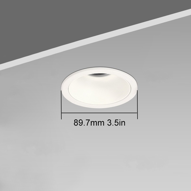 Dreieinhalb Zoll 5W Einbaudose Blendschutz-LED-Downlight für Hauptdecke beleuchten Dreieinhalb Zoll 5W Einbaudose Blendschutz-LED-Downlight für Hauptdecke beleuchten