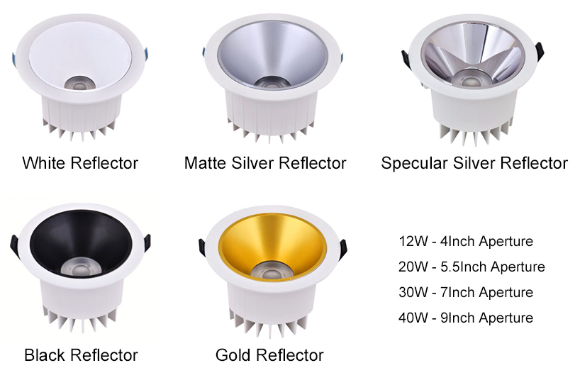 Waterproof Recessed Reflector LED Outdoor Downlight