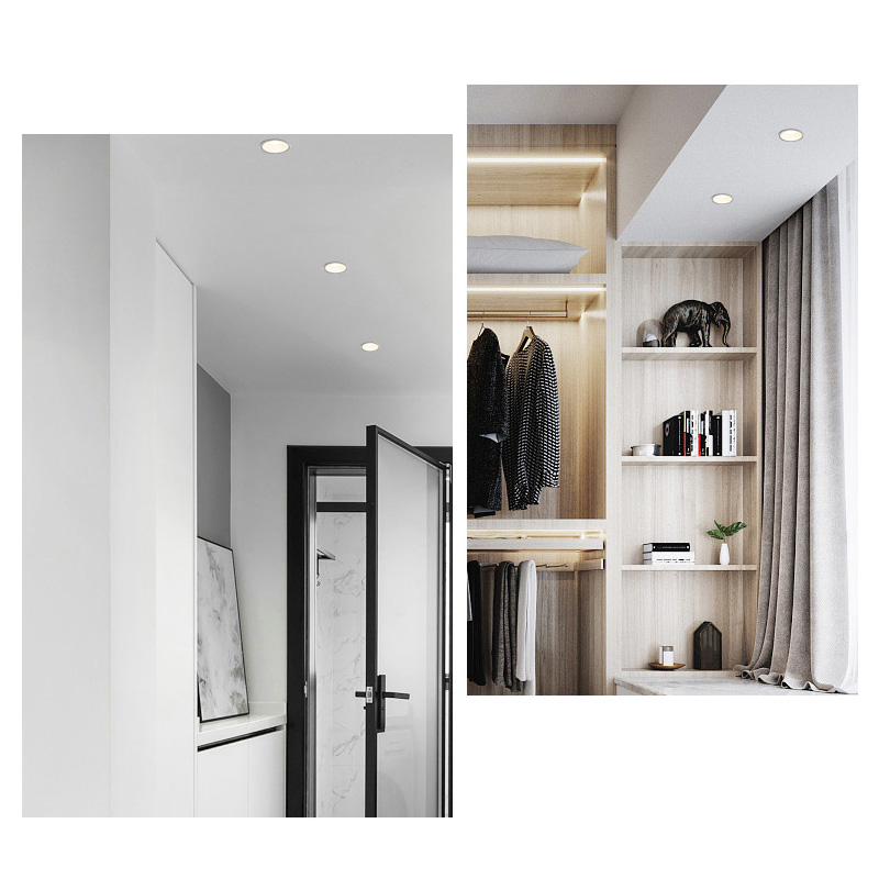 Weiße, blendarme LED-Downlight-Deckeneinbauleuchten Weiße, blendarme LED-Downlight-Deckeneinbauleuchten