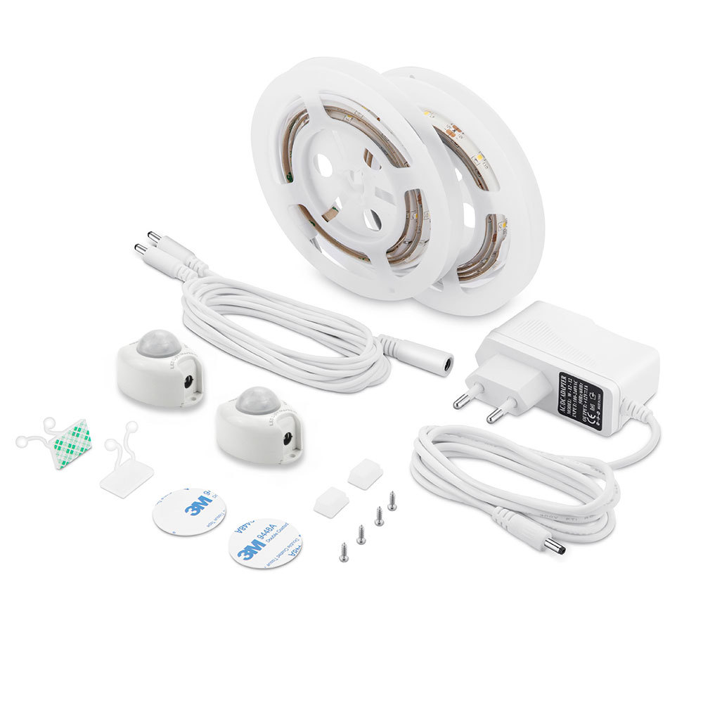 Dvoustranné noční světlo s lidským senzorem pro inteligentní postel a skříňku DC12V 2835SMD