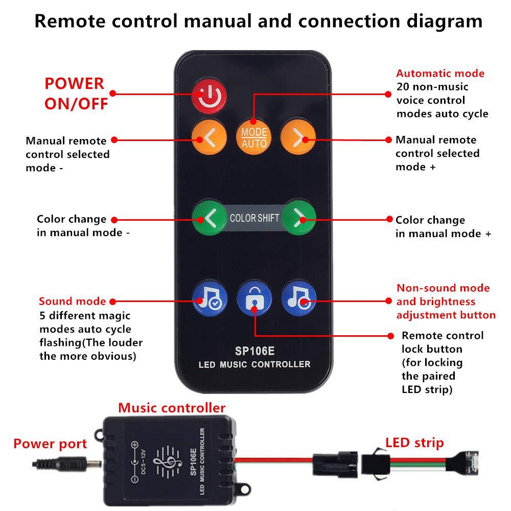 7.5” LED Light Remote Control Colors Water Proof - USMANTIS