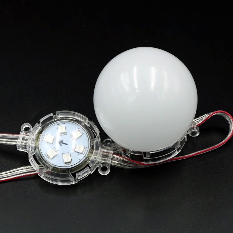 DC12/24V Průměr 3/4/5cm 5050SMD Jedno/plnobarevné LED žárovkové světlo Pixelový modul Venkovní voděodolné IP67 bodové LED pixelové světlo se stínidlem-40 světel na prodej DC12/24V Průměr 3/4/5cm 5050SMD Jedno/plnobarevné LED žárovkové světlo Pixelový modul Venkovní voděodolné IP67 bodové LED pixelové světlo se stínidlem-40 světel na prodej