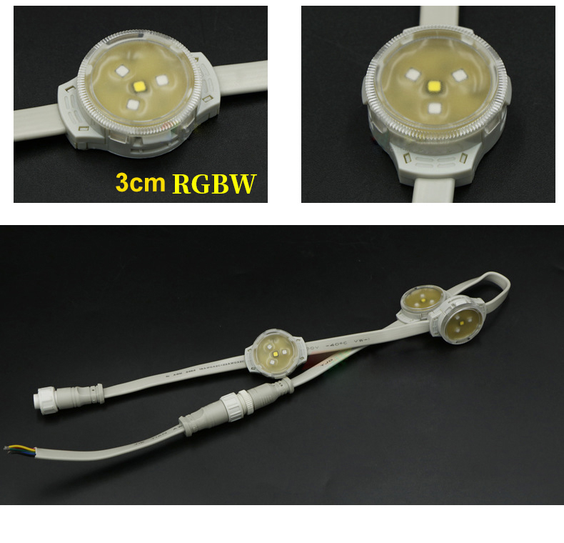 DC12/24V DMX512 adressierbare RGB/RGBW vollfarbig programmierbare digitale LED-Punktlicht-Pixel-Modul-Lichterkette