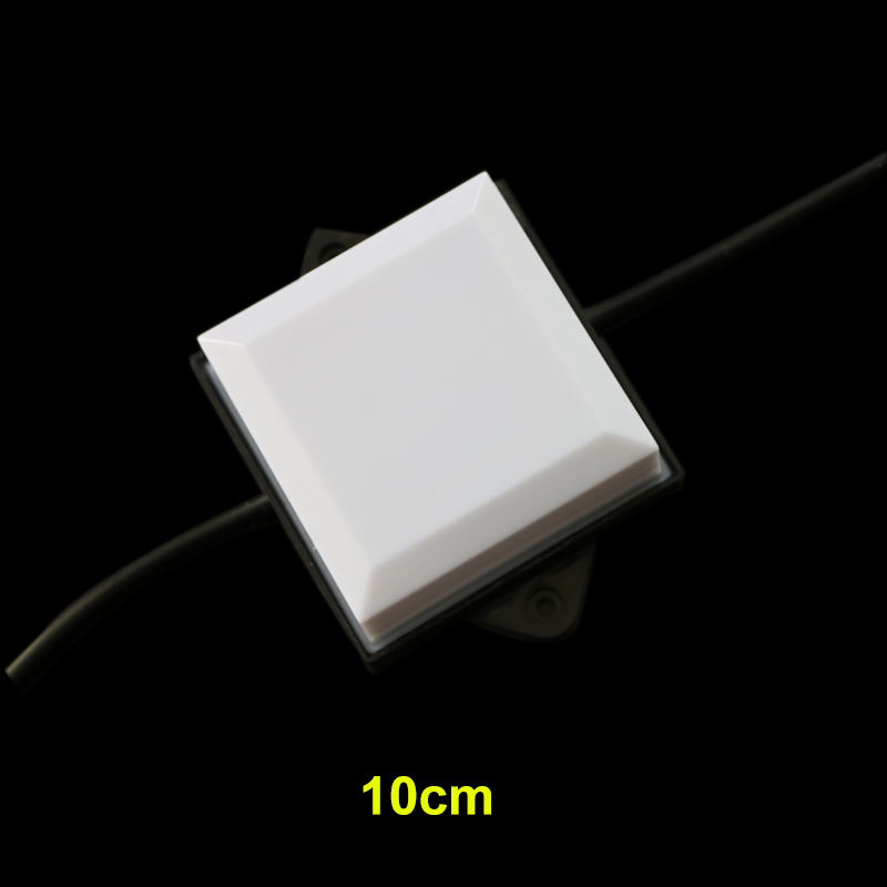 DC24V Průměr 5/8/10 cm 5050SMD UCS1903/DMX512 Modul čtvercových pixelů Plně barevný venkovní svítilna s venkovním ovládáním Vodní přechod Chase Hlava dveří Venkovní voděodolná IP67 Programovatelné digitální LED čtvercové bodové světlo Pixel Light-10 světel na prodej