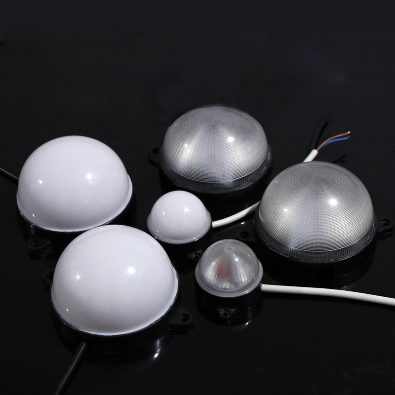 DC24V Durchmesser 5/8/10/15 cm 5050SMD UCS1903/DMX512 Rundes Pixelmodul Vollfarbige Innensteuerung Running Horse Lampe Chase Wasserdicht IP67 Programmierbares digitales LED-Punktlicht Pixel Round Light-10 Lichter zu verkaufen